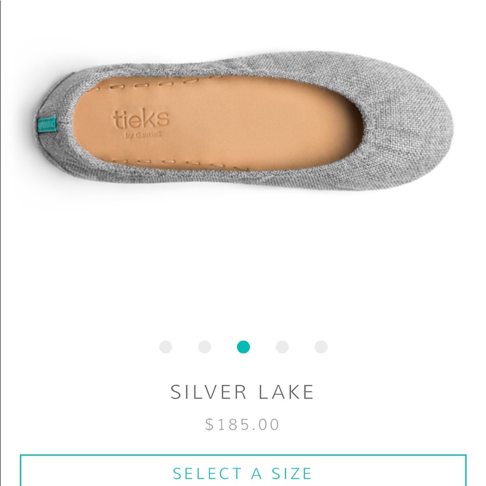 Tieks Silver Lake Size 8